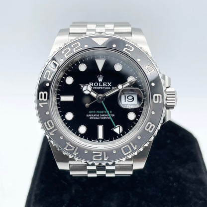 롤렉스 GMT 마스터 II 126710GRNR 블랙 스테인리스 스틸 40mm