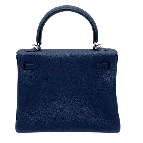 Pre-Owned Hermes Kelly 25 Brude Plus Togo Silver Fittings B Engraved