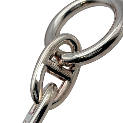 Pre-Owned Hermes Chaine Dunkle Bracelet GM Silver 925 14-panel