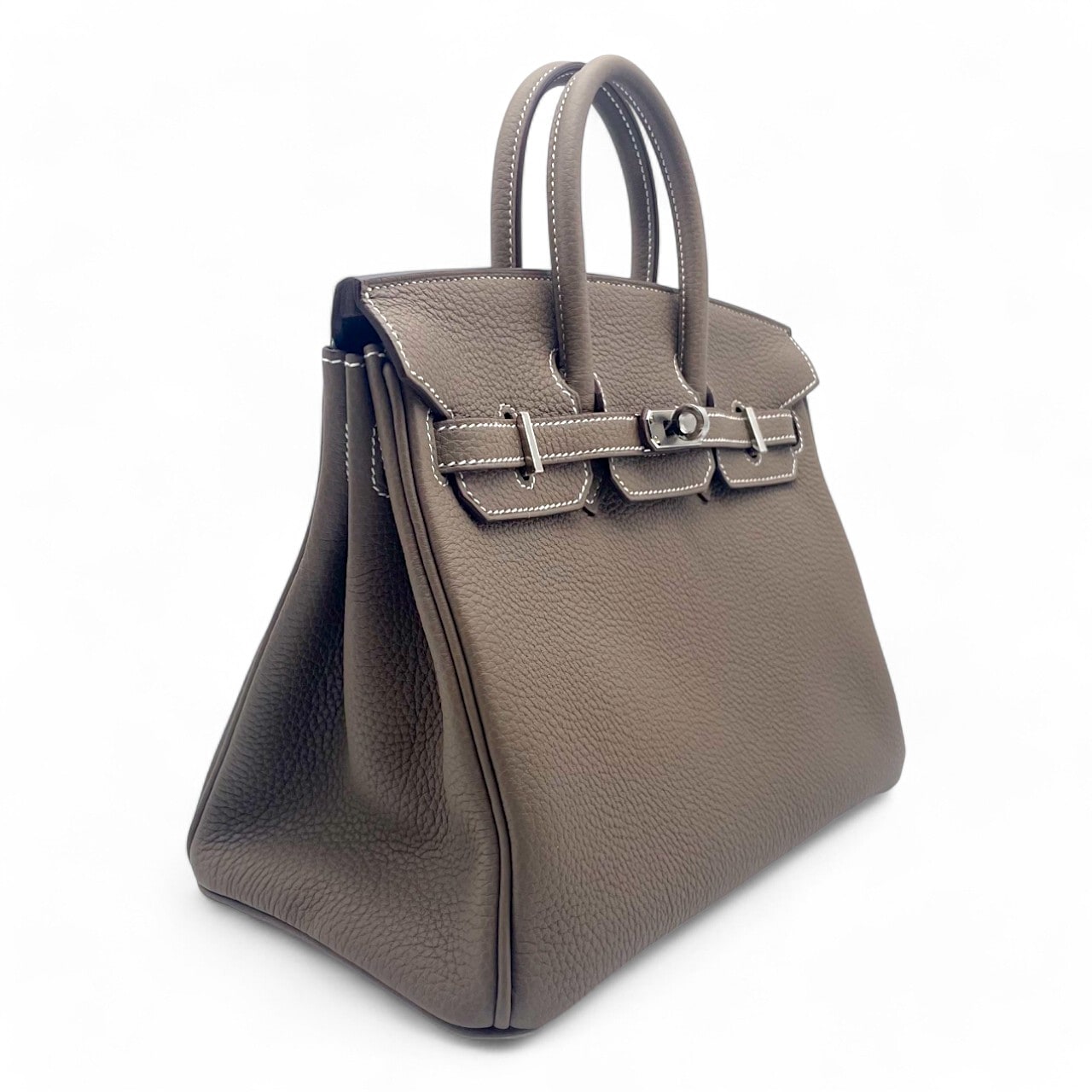 Hermes Birkin 25 Etoup Togo Silver Metal Fittings B 조각
