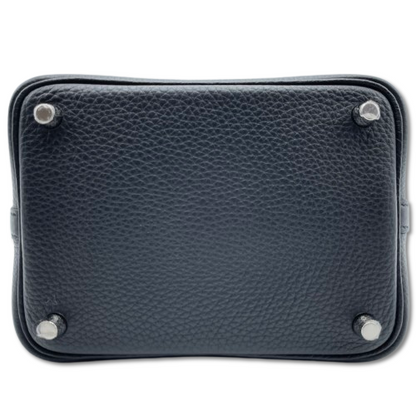 プレオウンド エルメス ピコタンロック PM ノワール トリヨンクレマンス シルバー金具 W刻印