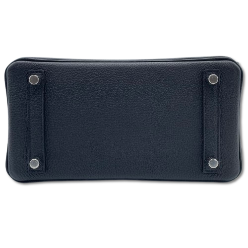 プレオウンド エルメス バーキン 25 ノワール トゴ シルバー金具 W刻印