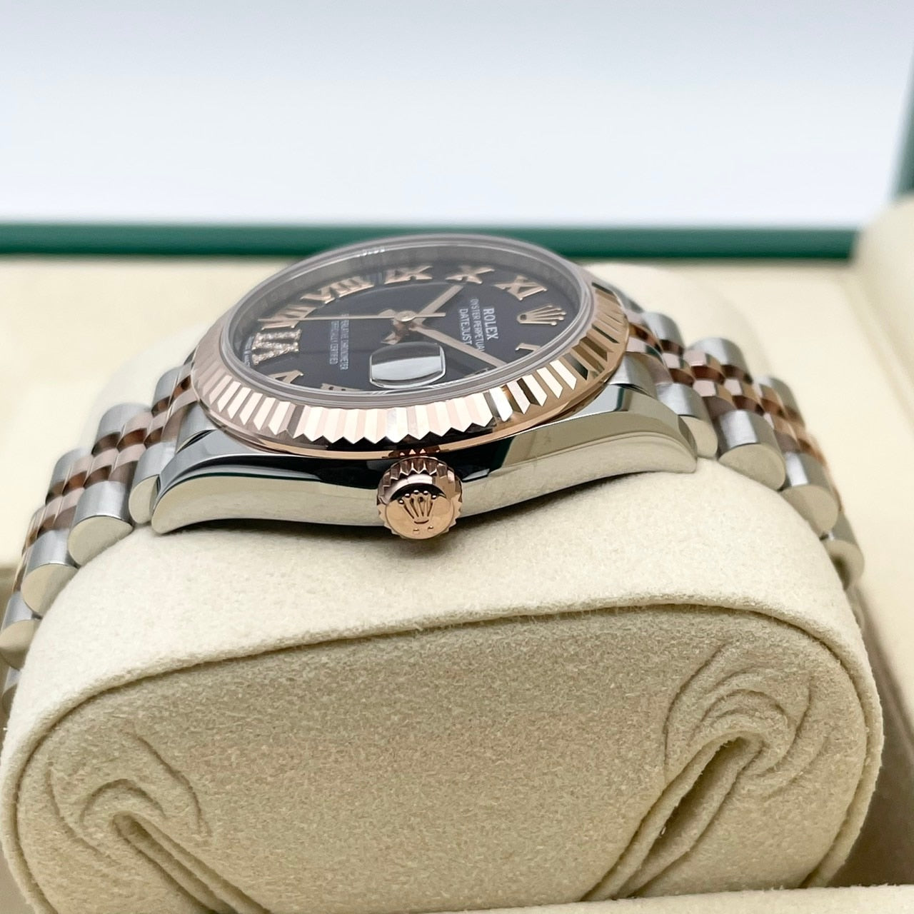 劳力士datejust 278271 Aubergine Everrose Gold Roman VI钻石禧年31mm