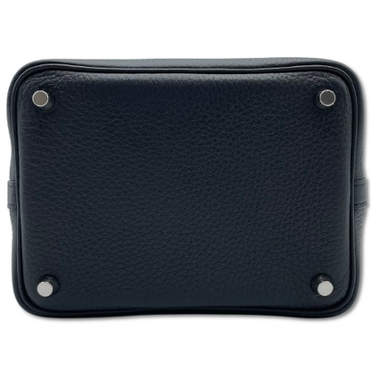 プレオウンド エルメス ピコタンロック PM ノワール トリヨンクレマンス シルバー金具 W刻印