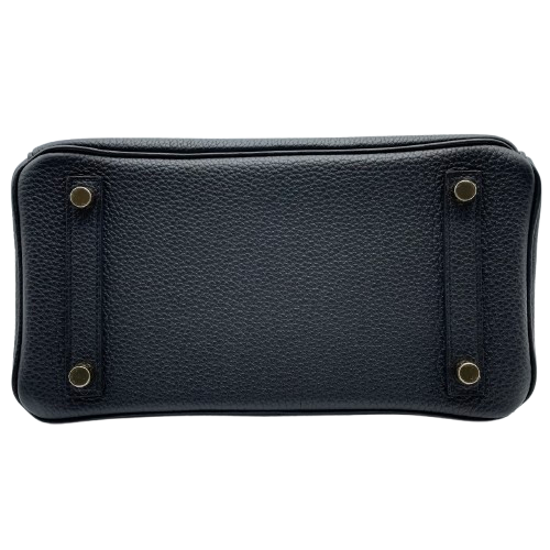 Hermes Birkin 25 Noir Togo Gold 하드웨어 W는 새겨 져 있습니다