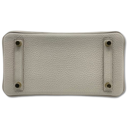 Hermes Birkin 25 Beton Togo Gold 하드웨어 W는 새겨 져 있습니다