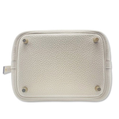 二手的爱马仕picotin Lock PM Cre torillon Clemence Gold Hardware k刻了