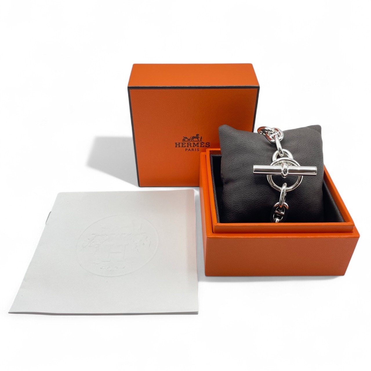 プレオウンドエルメス シェーヌ・ダンクル ブレスレット MM シルバー925 14コマ