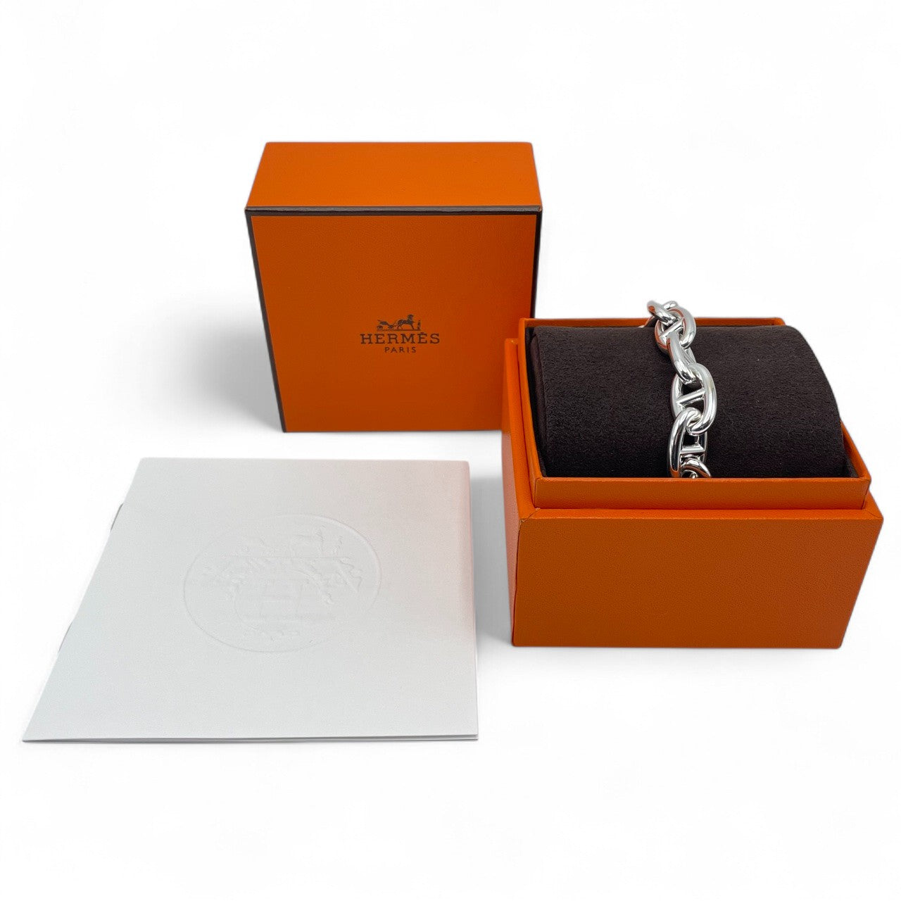 プレオウンドエルメス シェーヌ・ダンクル ブレスレット GM シルバー925 11コマ