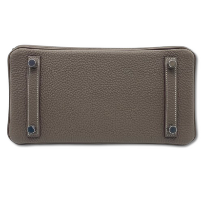 Pre-owned Hermes Birkin 25 Etoupe Togo Silver hardware K stamp