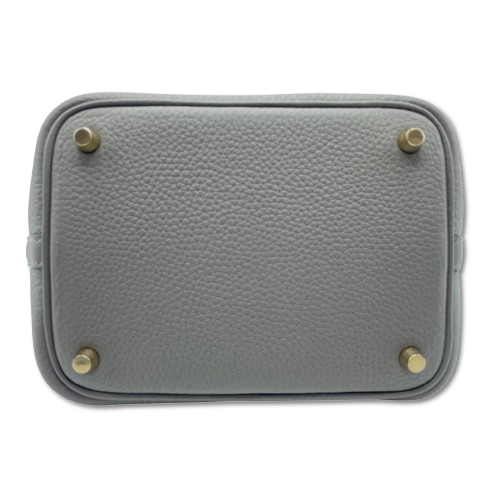 Pre-owned Hermes Picotan Lock PM Grimeyer Taurillon Clemence Gold hardware K stamp