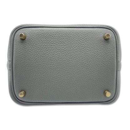 Pre-owned Hermes Picotan Lock PM Grimeyer Taurillon Clemence Gold hardware K stamp