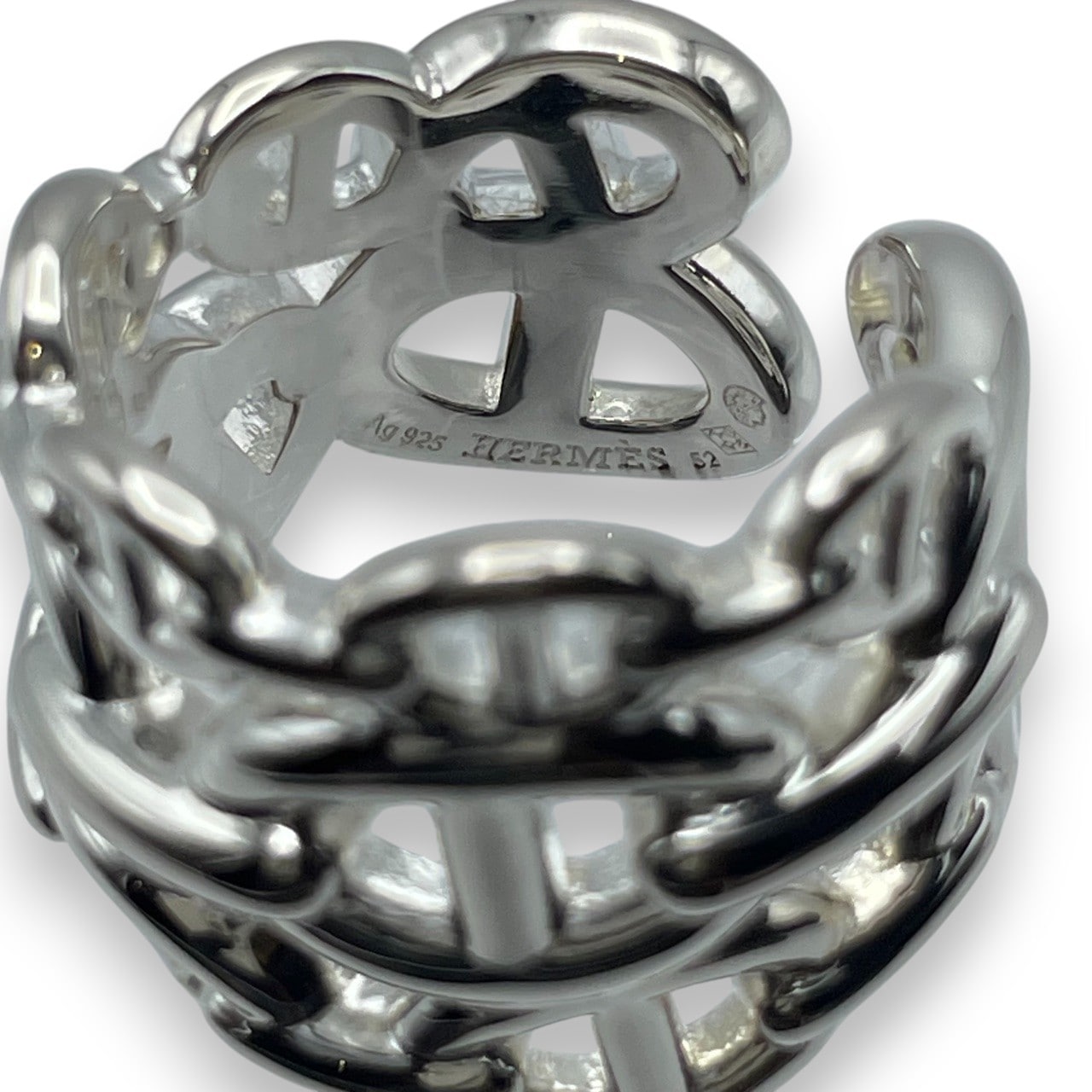 プレオウンドエルメス シェーヌ・ダンクル アンシェネ リング GM 52 シルバー925 12号
