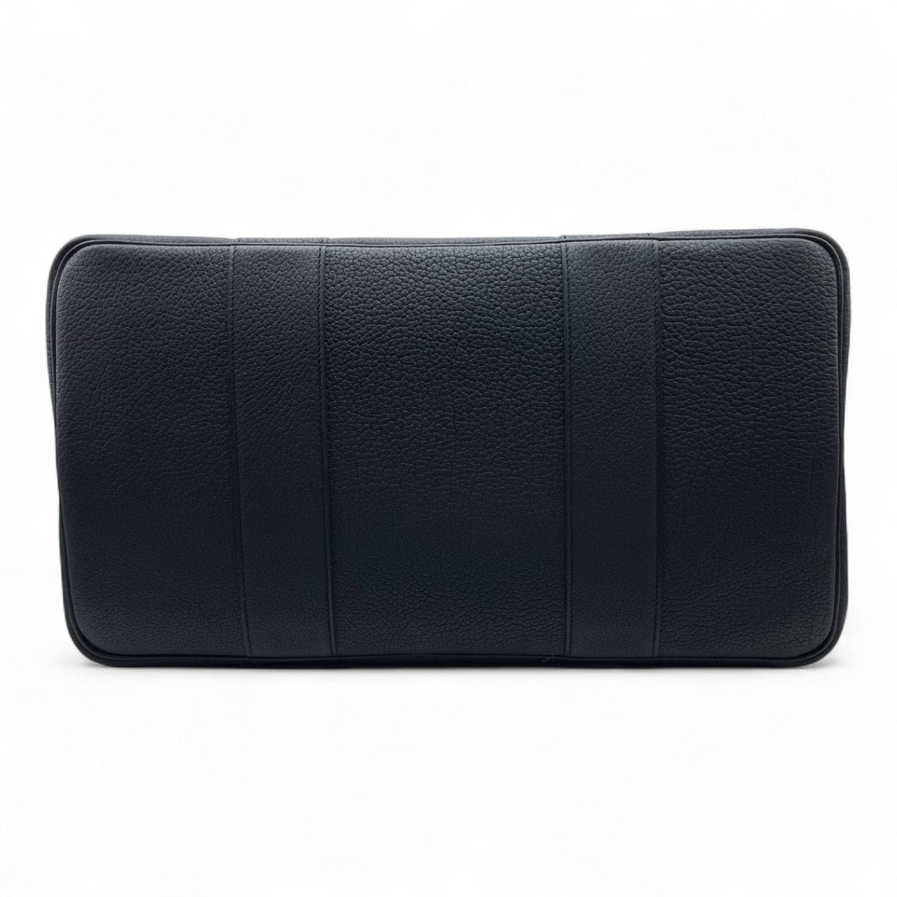 Pre-Owned Hermes Garden Party 41 Noir Toile Ash/Negonda Silver Hardware K Stamp