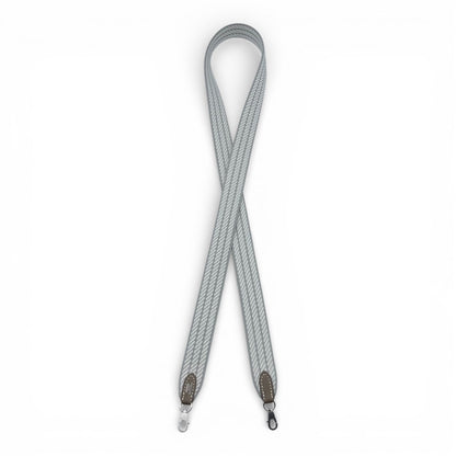 プレオウンドエルメス バンドリエール サングル コルタージュ25mm バックストラップ 85cm ブルーグラシエ/グリペール/エトゥープ トワル/スイフト シルバー金具 K刻印