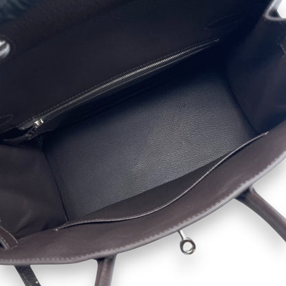 プレオウンドエルメス バーキン 30 べブラン トゴ シルバー金具 K刻印