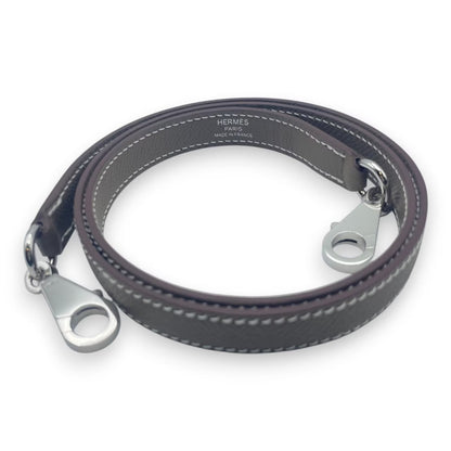 プレオウンドエルメス ケリー 28 エトゥープ エプソン シルバー金具 K刻印