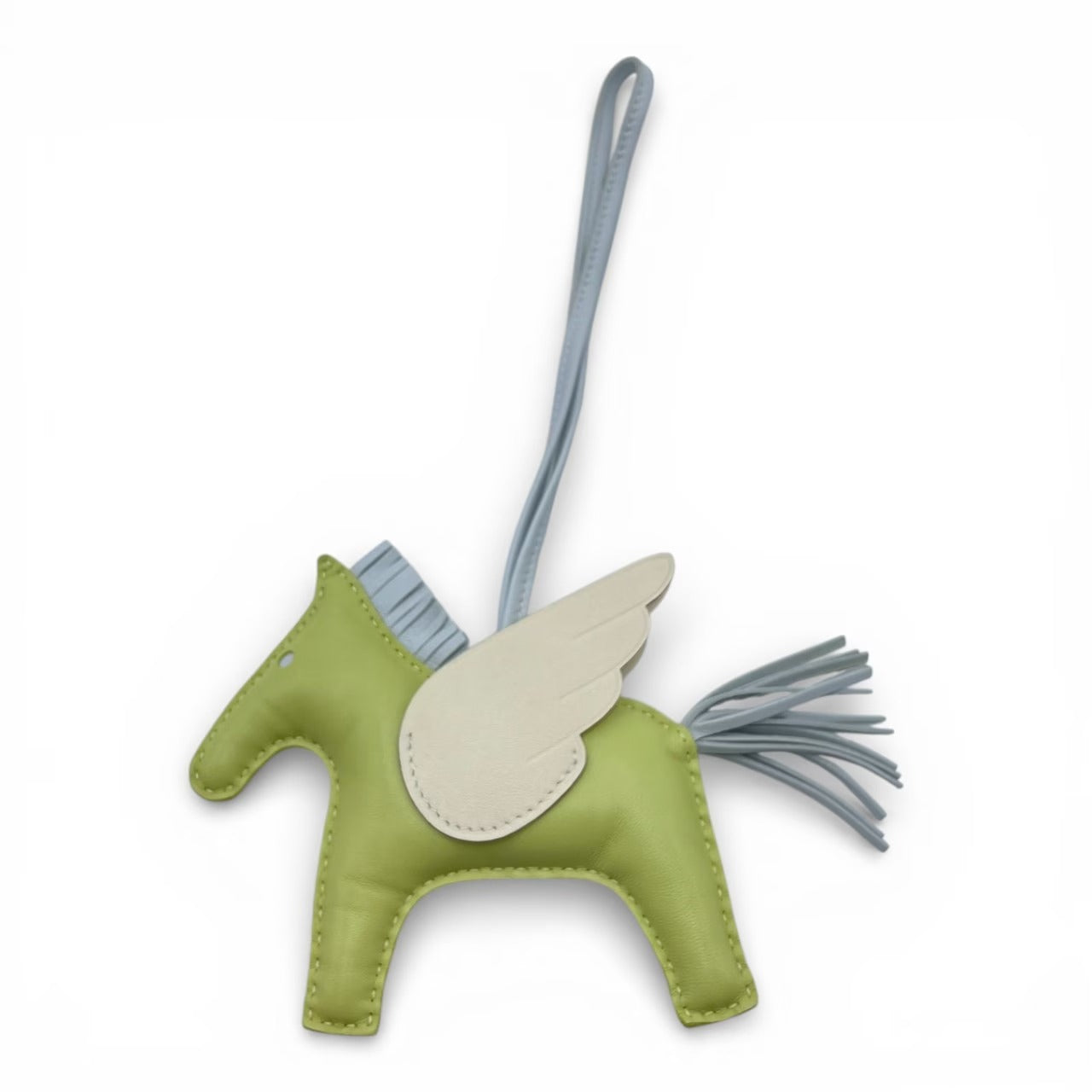 プレオウンドエルメス ペガサスチャーム MM ジョーヌブルジョン/ナタ/ブループリュム スイフト Z刻印