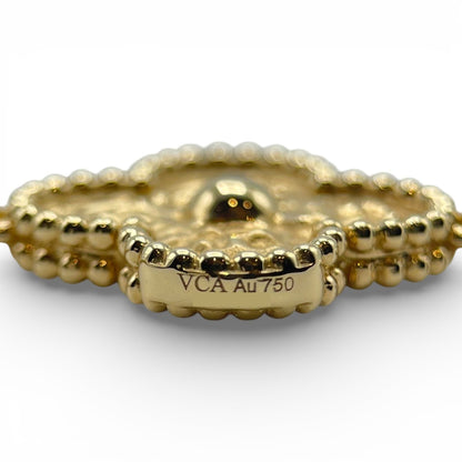 プレオウンドヴァンクリーフ＆アーペル ヴィンテージアルハンブラ ブレスレット 5モチーフ VCARO1IE00 イエローゴールド 18K