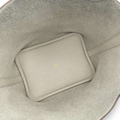 プレオウンドエルメス ピコタンロック PM クレ トリヨンクレマンス ゴールド金具 K刻印