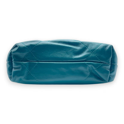 香奈儿CHANEL22迷你手袋绿色闪亮小牛皮金配件