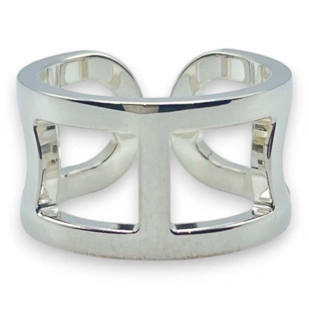 プレオウンドエルメス エヴァー・シェーヌ・ダンクル リング MM 50 シルバー925 10号