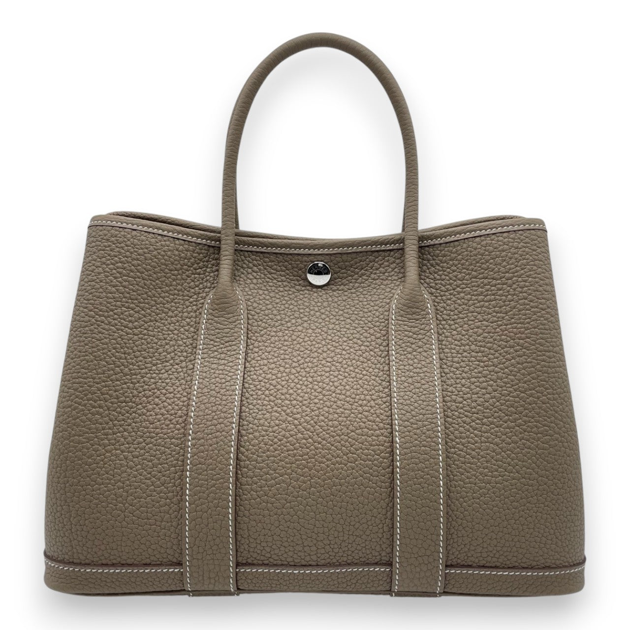 プレオウンドエルメス ガーデンパーティ TPM エトゥープ ネゴンダ シルバー金具 K刻印