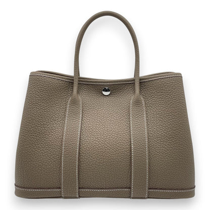 プレオウンドエルメス ガーデンパーティ TPM エトゥープ ネゴンダ シルバー金具 K刻印