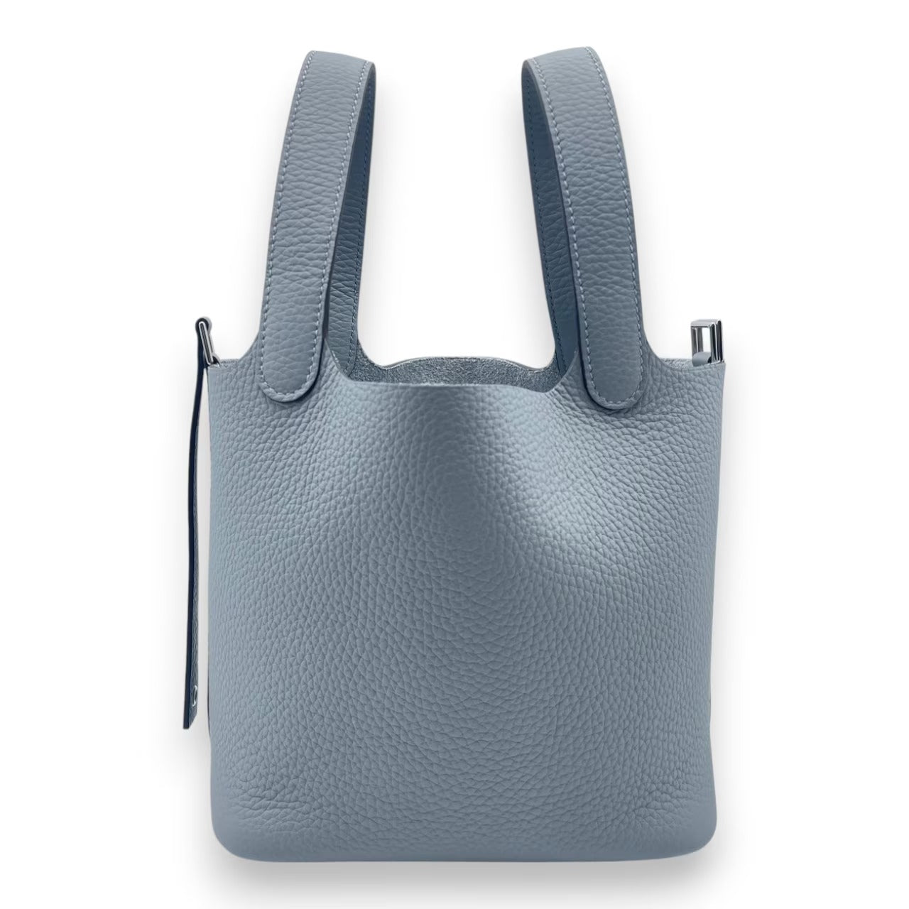 Pre-owned Hermes Picotin Lock PM Gripantin Taurillon Clemence Silver hardware K stamp