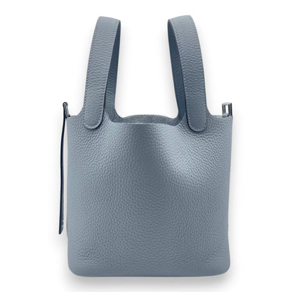 Pre-owned Hermes Picotin Lock PM Gripantin Taurillon Clemence Silver hardware K stamp