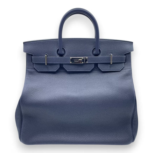 중고 에르메스 오타크루아 40 블루 뉘 토고 실버 하드웨어 Z 스탬프