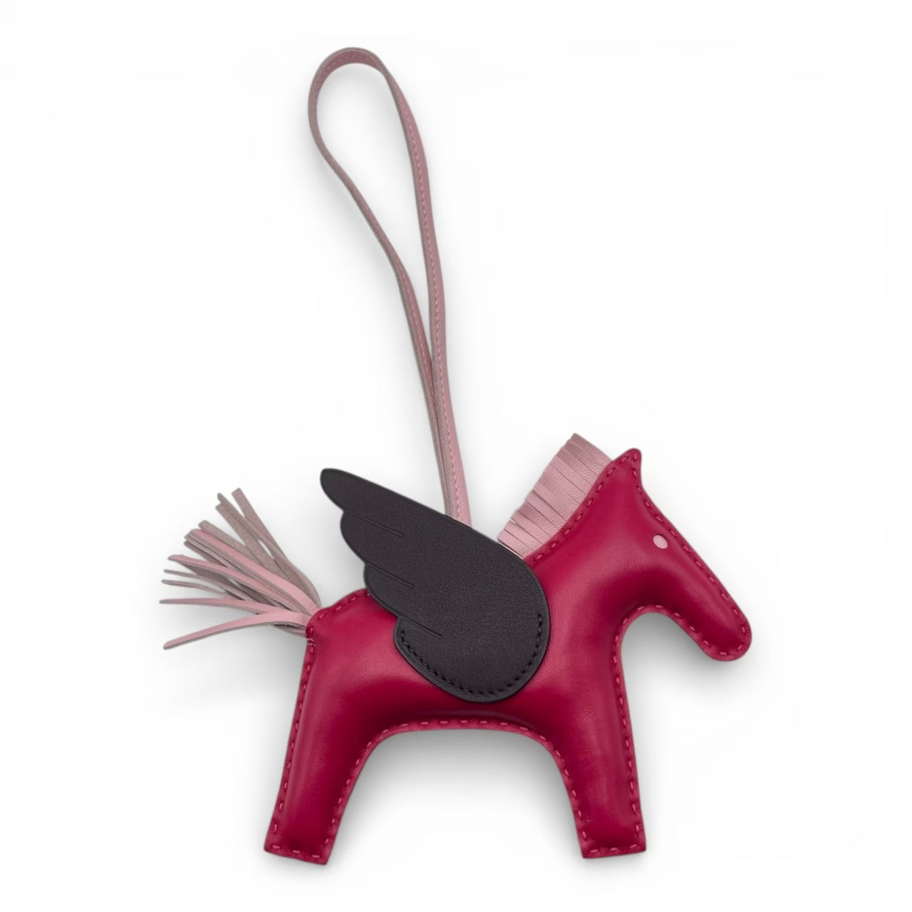 プレオウンドエルメス ペガサスチャーム MM フランボワーズ/ローズサクラ/ルージュセリエ アニョーミロ Z刻印