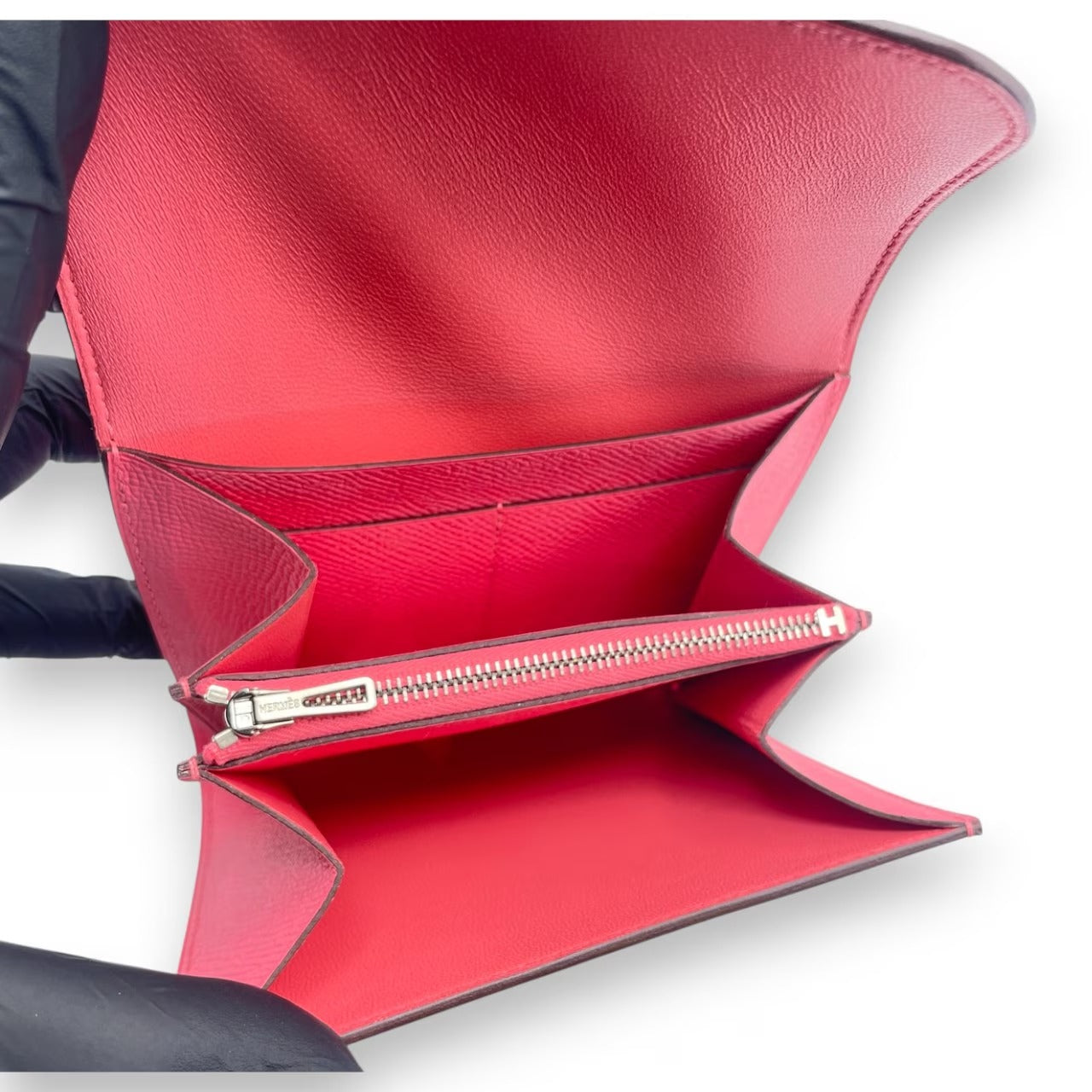 プレオウンドエルメス コンスタンスコンパクト ローズアザレ エプソン シルバー金具 A刻印