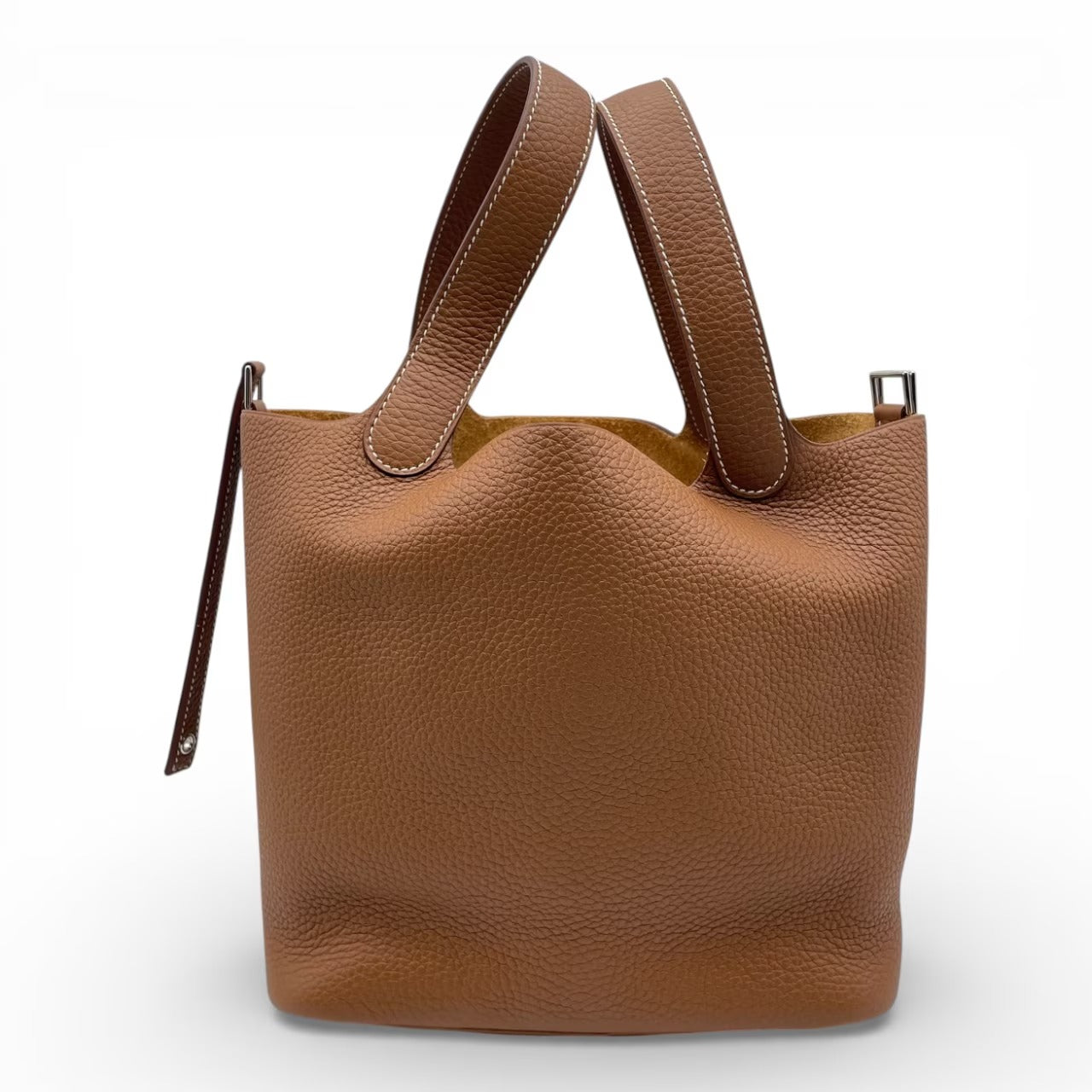 プレオウンドエルメス ピコタンロック MM ゴールド トリヨンクレマンス シルバー金具 U刻印