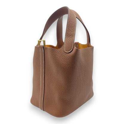 プレオウンドエルメス ピコタンロック PM ゴールド トリヨンクレマンス ゴールド金具 U刻印