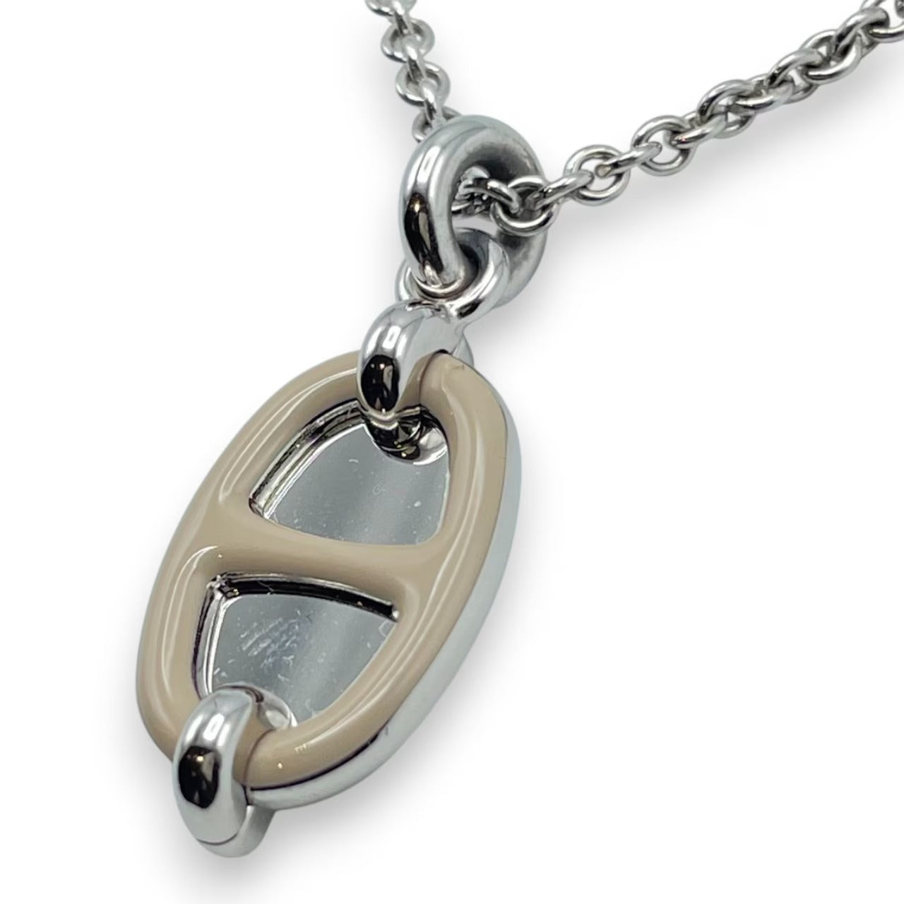 プレオウンドエルメス ミニ・マイヨン ペンダント PM H100053FE55 マロン・グラッセ メタル