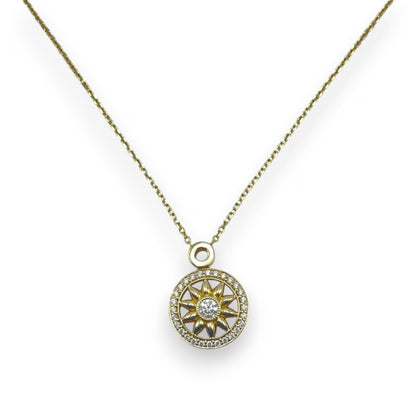 중고 해리 윈스턴 윈스턴 게이트 펜던트 PEDYRD1MWG 다이아몬드 옐로우 골드