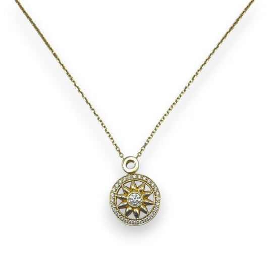 Pre-Owned Harry Winston Winston Gate Pendant PEDYRD1MWG Diamond Yellow Gold