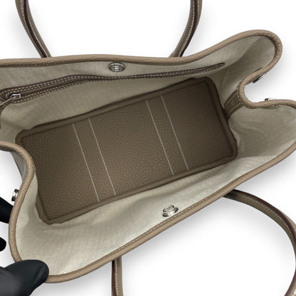 プレオウンドエルメス ガーデンパーティ TPM エトゥープ ネゴンダ シルバー金具 K刻印