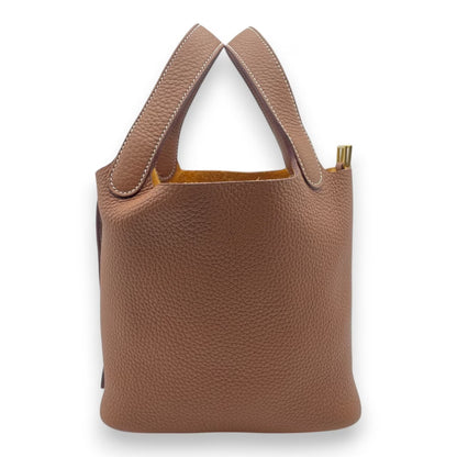 プレオウンドエルメス ピコタンロック PM ゴールド トリヨンクレマンス ゴールド金具 U刻印