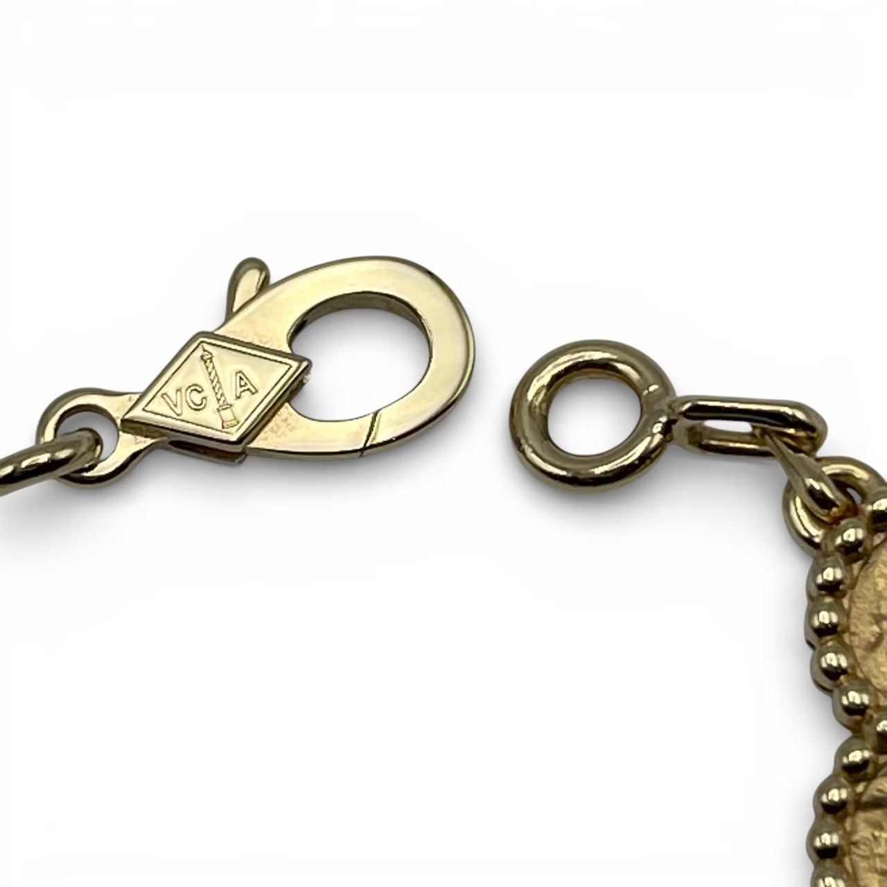 プレオウンドヴァンクリーフ＆アーペル ヴィンテージアルハンブラ ブレスレット 5モチーフ VCARO1IE00 イエローゴールド 18K