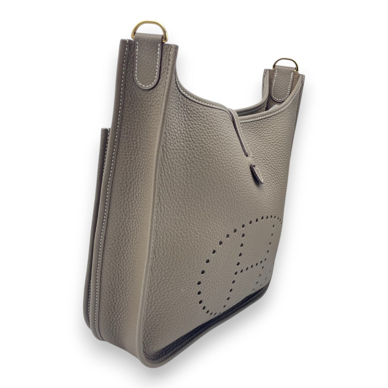 プレオウンドエルメス エヴリン PM エトゥープ トリヨンクレマンス ゴールド金具 B刻印