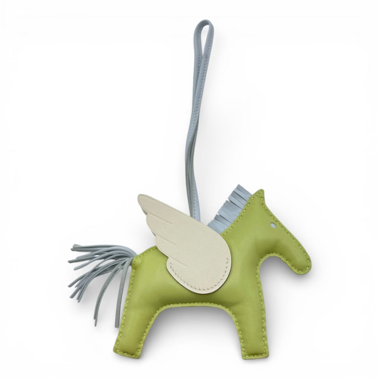 プレオウンドエルメス ペガサスチャーム MM ジョーヌブルジョン/ナタ/ブループリュム スイフト Z刻印