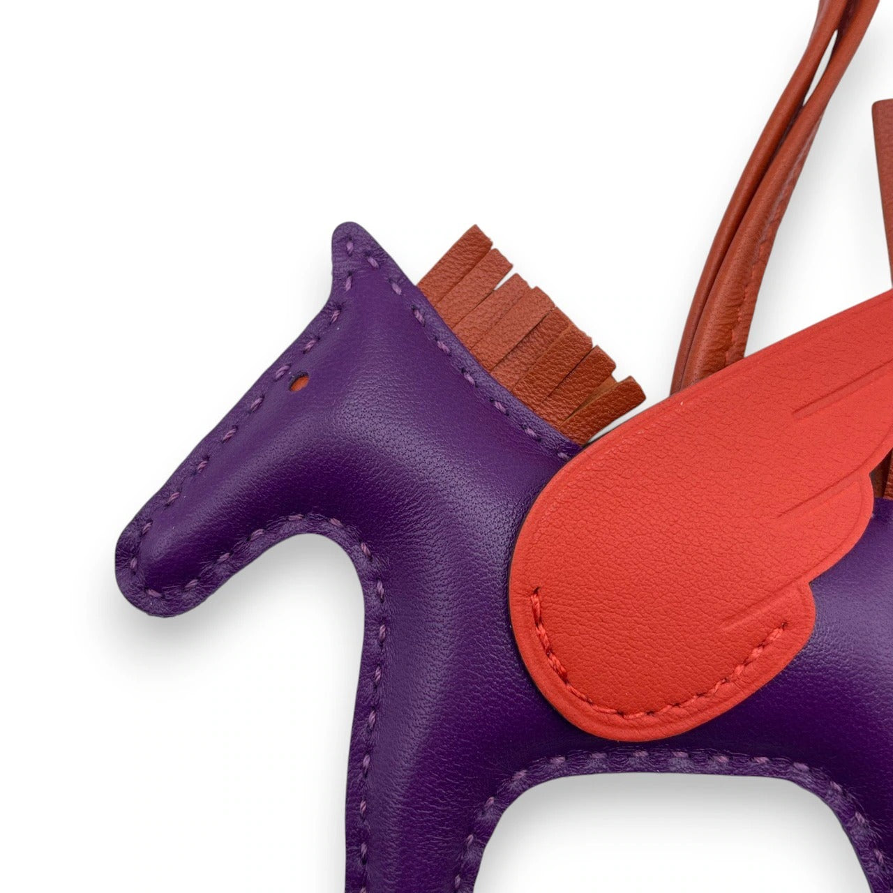 プレオウンドエルメス ペガサスチャーム PM バイオレット/カーネリアン/カプシーヌ Z刻印