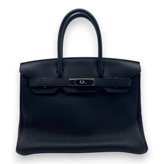 プレオウンドバーキン 30 ノワール トゴ シルバー金具 D刻印