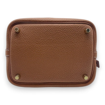 プレオウンドエルメス ピコタンロック PM ゴールド トリヨンクレマンス ゴールド金具 U刻印