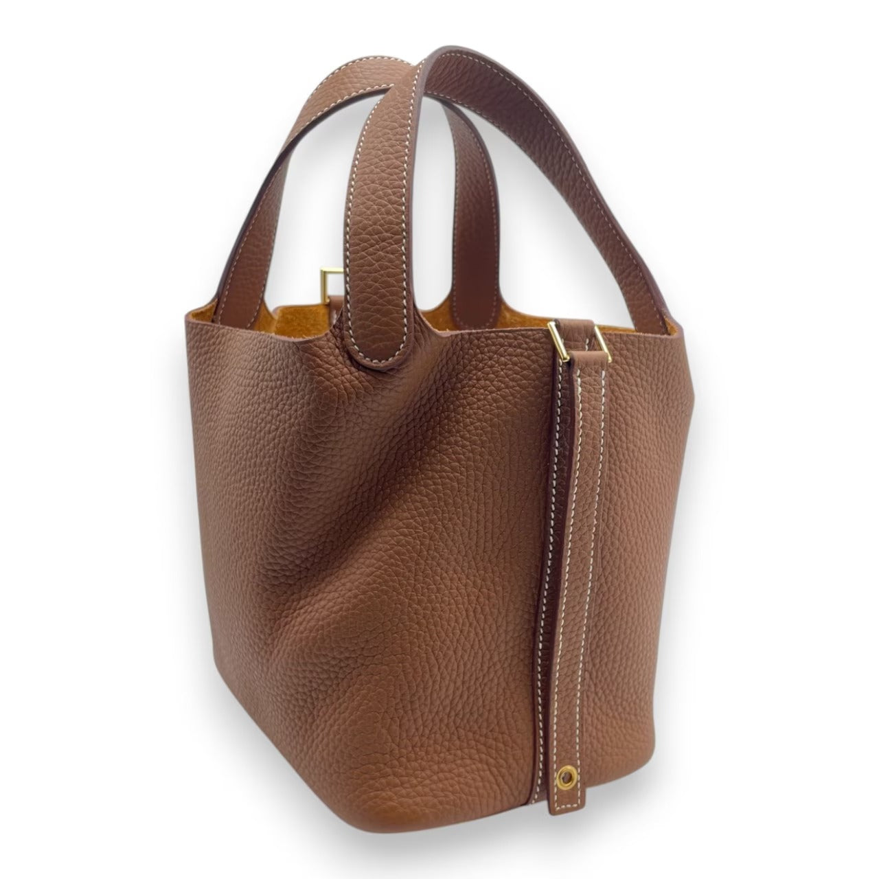 プレオウンドエルメス ピコタンロック PM ゴールド トリヨンクレマンス ゴールド金具 U刻印