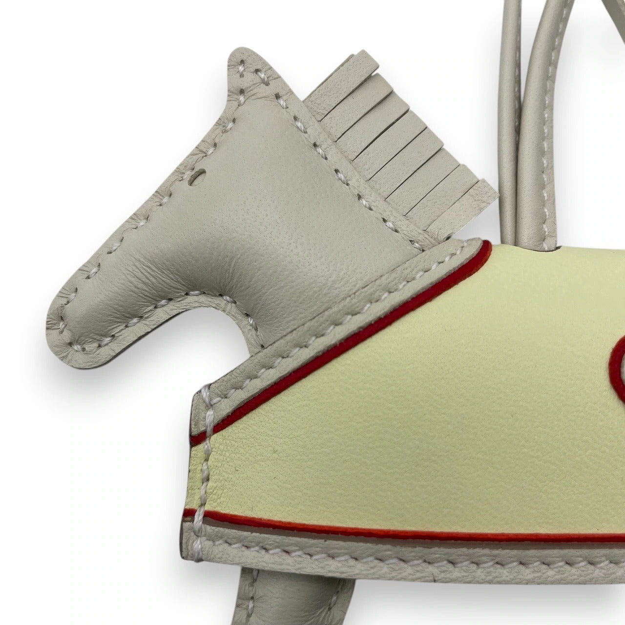 プレオウンドエルメス ロデオチャーム ロベオクール PM クレ/ジョーヌミルトン/ルージュラデュー K刻印