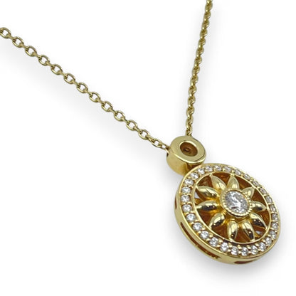 중고 해리 윈스턴 윈스턴 게이트 펜던트 PEDYRD1MWG 다이아몬드 옐로우 골드