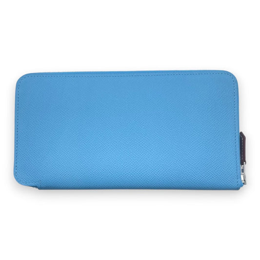 중고 에르메스 아자프 롱 실크인 20 셀레스트 엡손 실버 하드웨어 B 인그레이빙